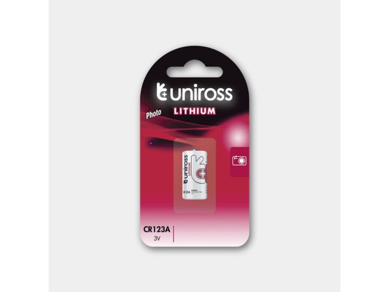 Uniross U1CR123A, Engångsbatteri, CR123A, Litium, 3 V, 1 styck, Multifärg | Datortillbehör - Laddare & Batterier - Övriga batterier | GameStuff