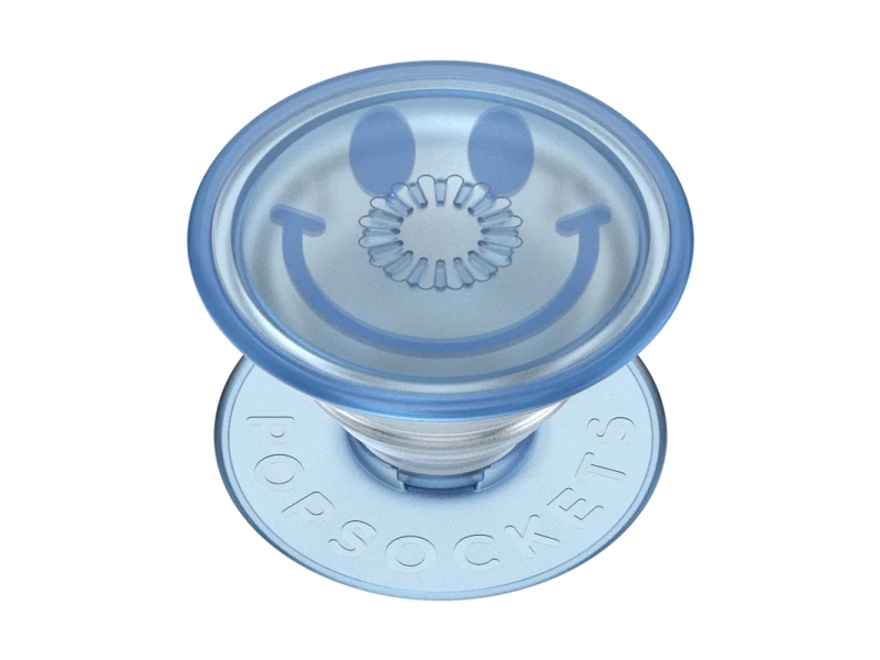 PopSockets 807080, Grepp, Blå, Happy Blues Translucent, Apple, iPhone 16 Pro Max, 1 styck