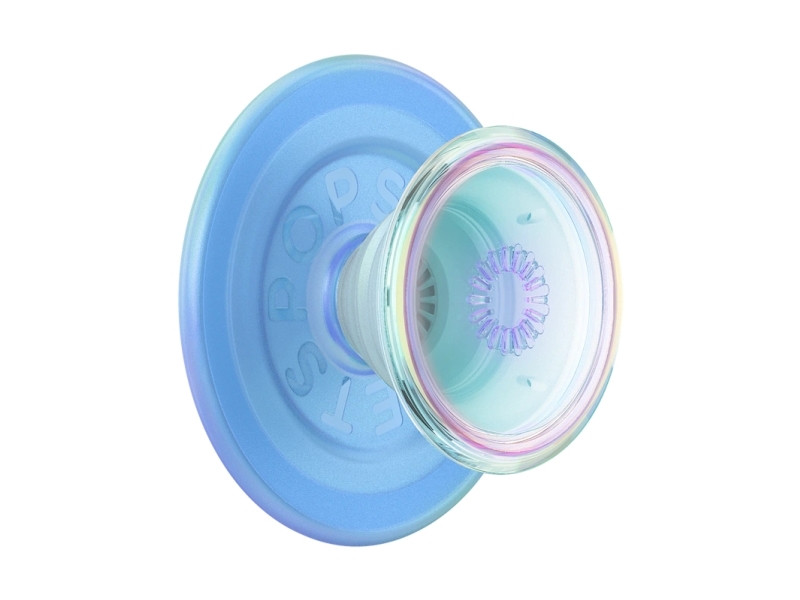 PopSockets 806891, Grepp, Blå, Textmönster, Opalescent Blue, Apple, iPhone 17 Pro Max