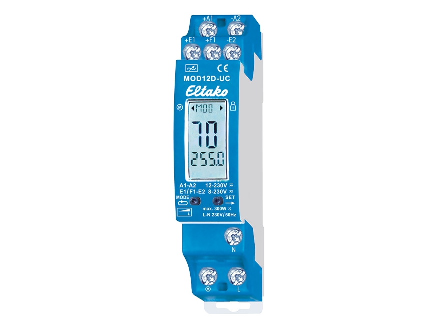 Eltako 21100906, Lysdæmper, Monterbar, Knapper, Grå, Plast, IP20