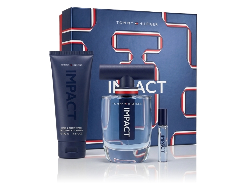 Tommy Hilfiger Impact Gift Set With Edt 100 Ml, Shower Gel 100 Ml, And Miniature Edt 4 Ml