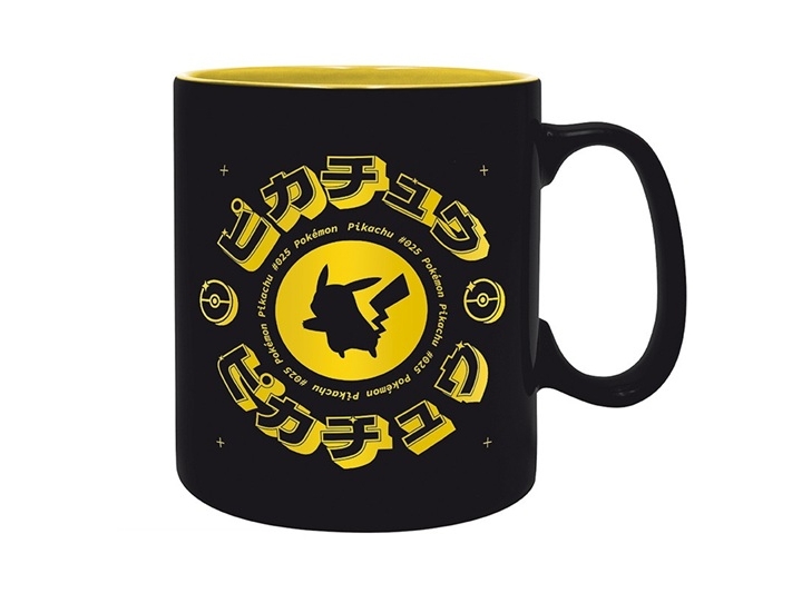 ABYstyle Pokémon, Enkelt, 0,46 L, Kop, Universel, Sort, Gul, Keramisk