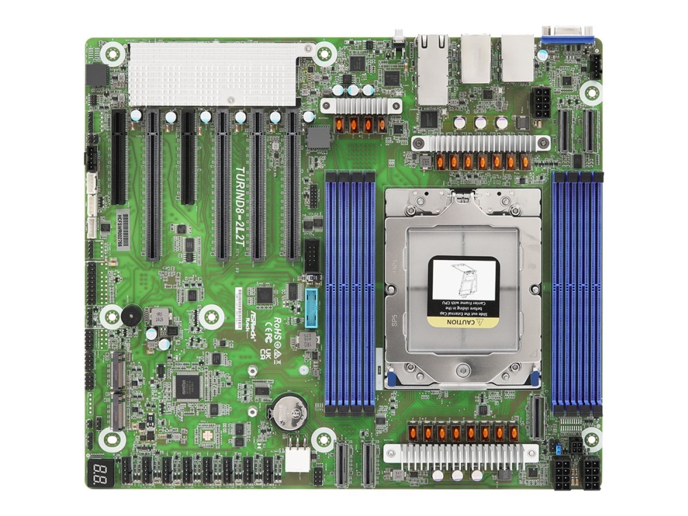 Asrock Turind8-2L2t, Amd, Sockel Sp5, Amd Epyc 9004, Ddr5-Sdram, 256 Gb, 1,1 V