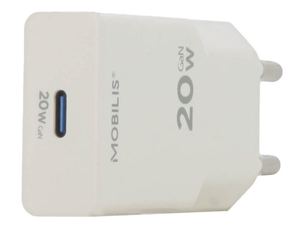 Mobilis - Strømforsyningsadapter - Ultra-Kompakt - 20 Watt - Pd/Pps, Fast Charge (Usb-C) - Hvid - Europa