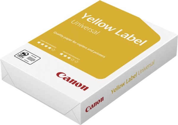 Canon Yellow Label Universal, Kopieren/Laser-/Tintenstrahldruck, A4 (210X297 Mm), 500 Blätter, 80 G/M², Weiß