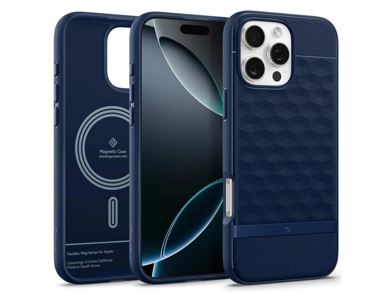 Caseology Parallax Mag, Cover, Apple, Iphone 16 Pro, 16 Cm (6.3"), Dunkelblau