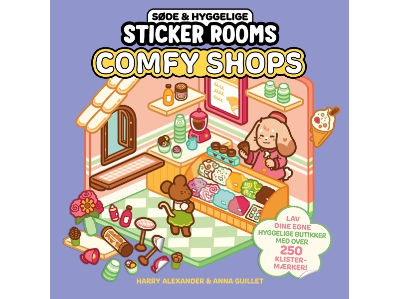 Søde og hyggelige Sticker Rooms - Comfy Shops | Harry Alexander & Anna Guillet