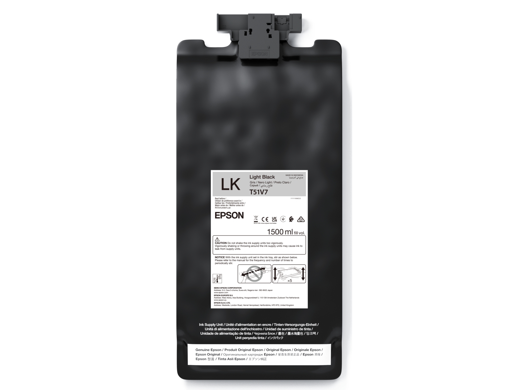 Epson Ultrachrome Gs3, Light Schwarz, 1500 Ml, 1 Stück(E), Einzelpackung