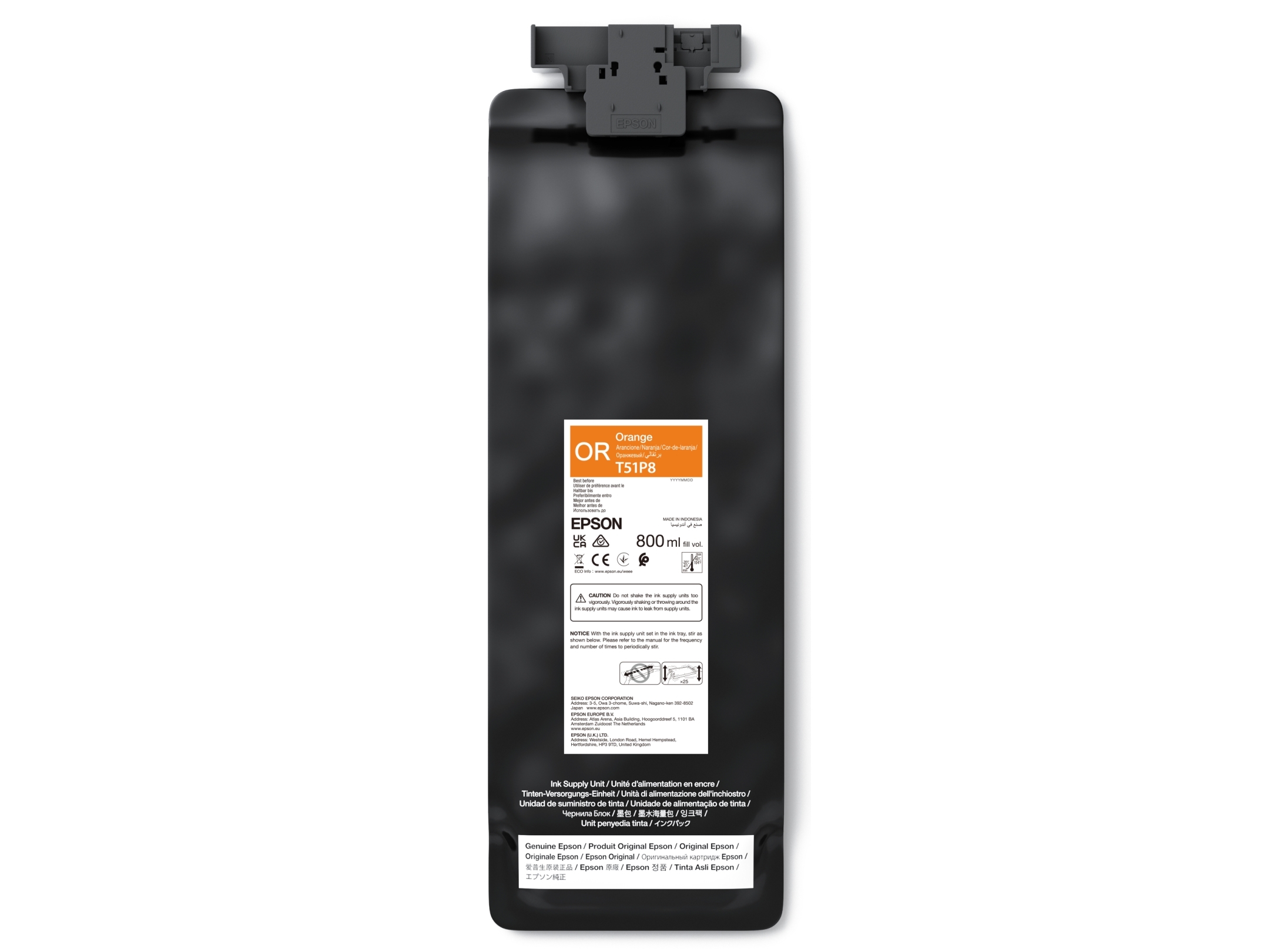 Epson Ultrachrome Gs3, Orange, 800 Ml, 1 Stück(E), Einzelpackung