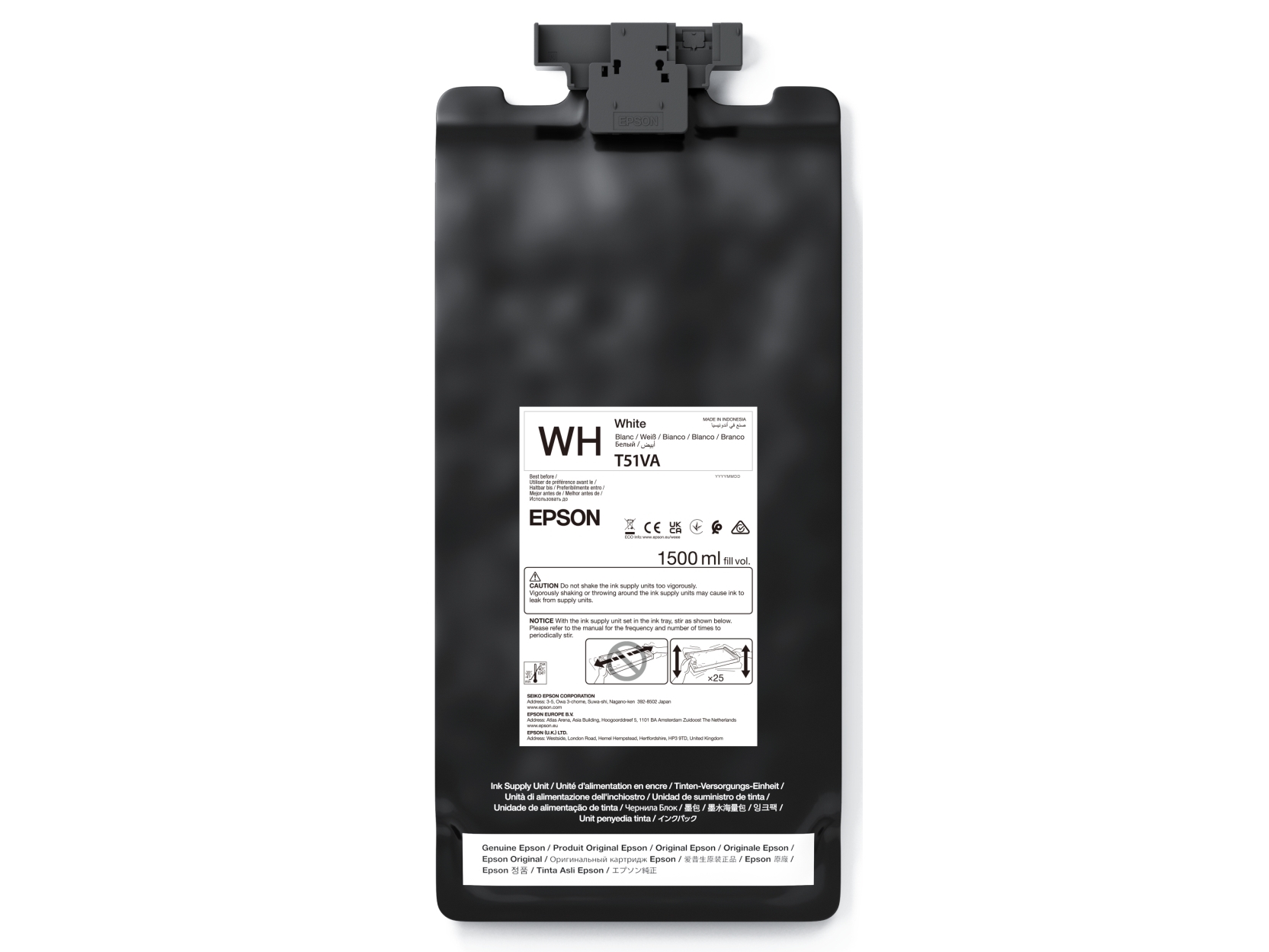 Epson Ultrachrome Gs3, Weiß, 1500 Ml, Einzelpackung