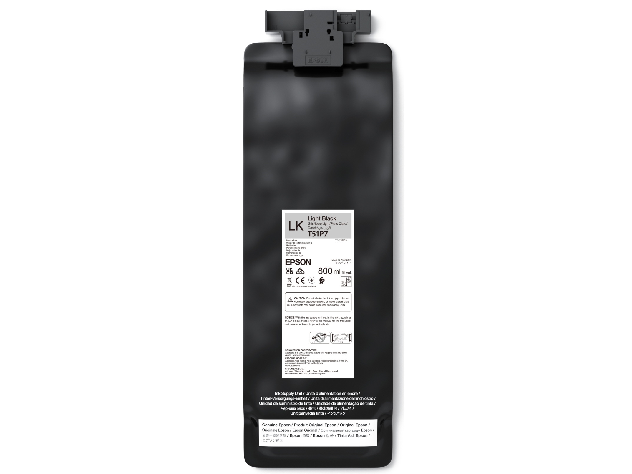 Epson Ultrachrome Gs3, Light Schwarz, 800 Ml, 1 Stück(E), Einzelpackung