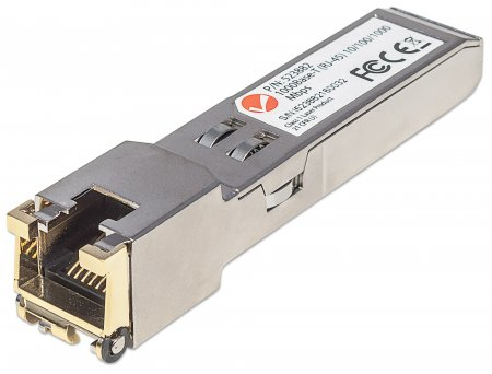 Intellinet Gigabit Sfp Mini-Gbic Transceiver Für Rj45-Kabel, 1000Base-T (Rj45) Port, 100 M, 1250 Mbit/S, Sfp, 100 M, Gigabit Ethernet, Ieee 802.3, Ie
