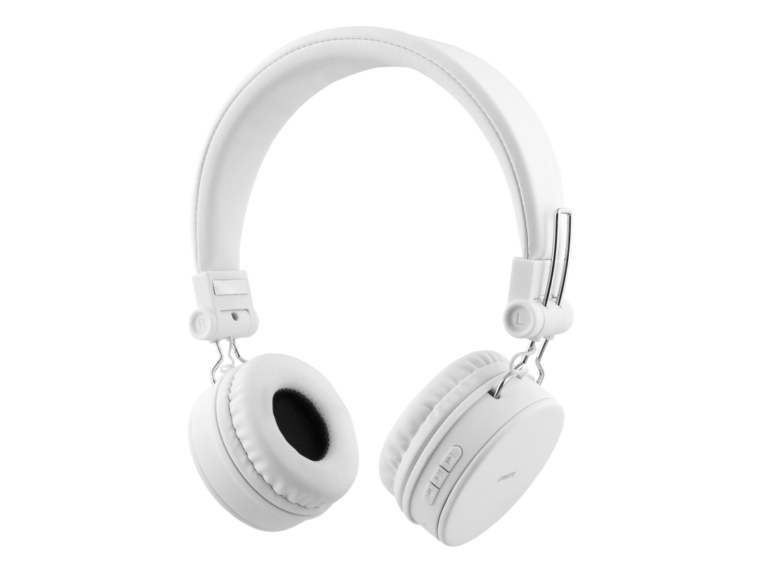 Streetz Foldbar On-Ear Bt Headset, 3,5 Mm, Hvid, Kabel & Trådløs, Musik, 20 - 20000 Hz, 184 G, Headset, Hvid
