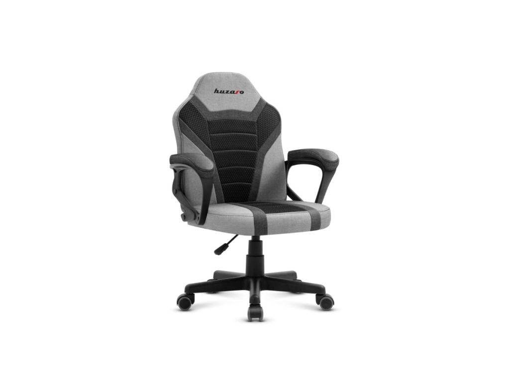 Huzaro Ranger 1.0 Grey Mesh, Flat Sæde, Ryglæn Med Trådnet, Sort, Grå, Sort, Grå, Maske, Maske