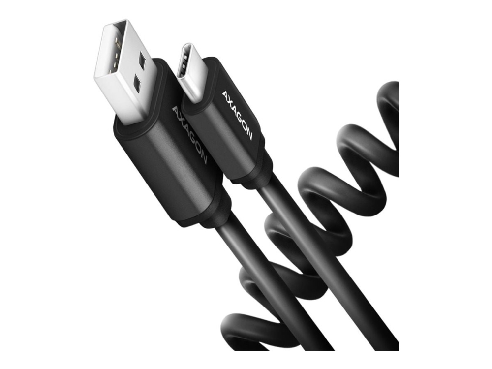 Axagon Bucm-Am10tb Twister Usb-C <> Usb-A Kabel 0.6 M, 0,6 M, Usb C, Usb A, Usb 2.0, 0,48 Gbit/S, Schwarz