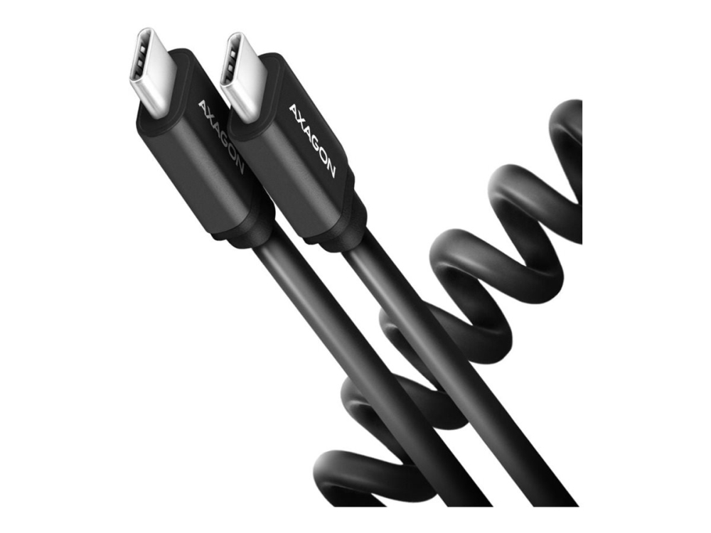 Axagon Bucm-Cm10tb - Usb-Kabel - Usb-C (Stecker) Auf Usb-C (Stecker) - Usb 2.0 - 20 V - 3 A - Verdrillt, Usb Power Delivery (60W) - Schwarz