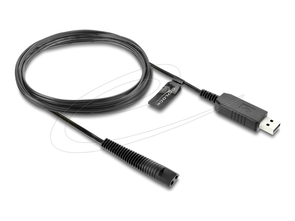 Delock Usb-Opladerkabel 12 V Til Elektrisk Barbermaskine Kompatibel Med Braun Series 1, 3, 5, 7, 9 - Udskiftningskabel Til Barbermaskineoplader