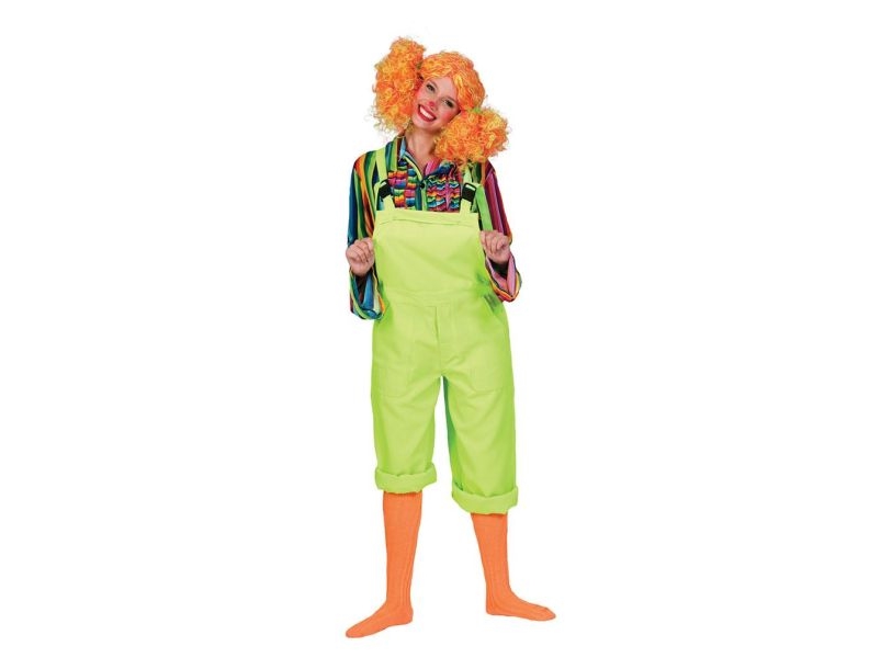 Neon grønne overalls kostume