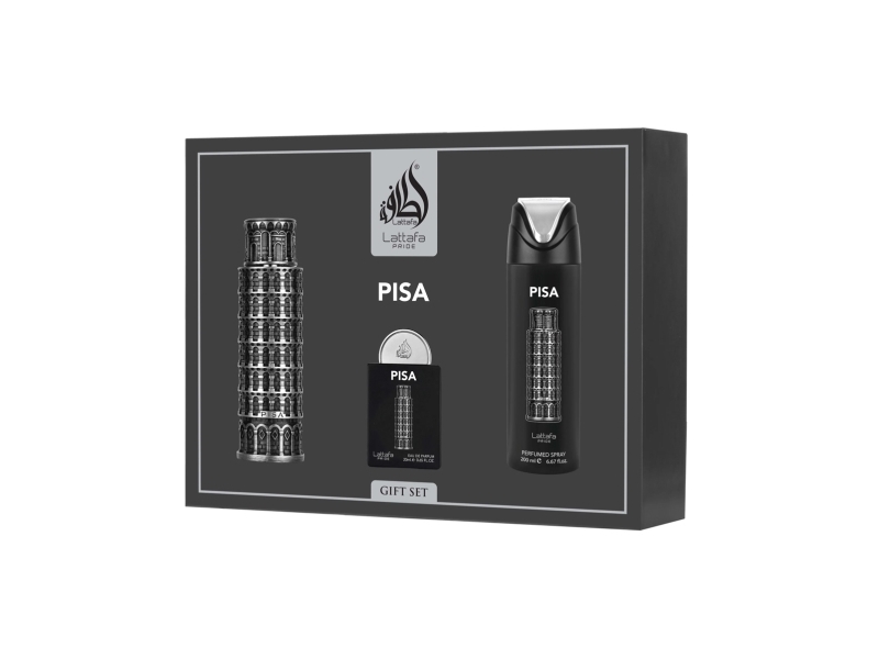 Lattafa Pride Pisa EDP 100 ml + EDP 20 ml + Bodyspray 200 ml (unisex)