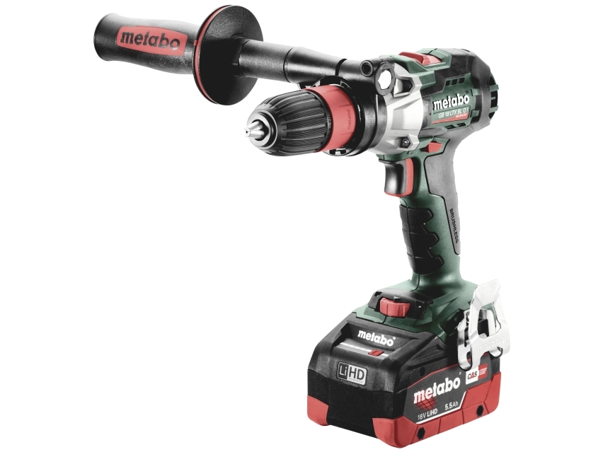 Metabo Gb 18 Ltx Bl Q I Batterigevindboremaskine 18 V 5.5 Ah Litium Inkl. Ekstra Batteri, Kuffert, Inkl. Oplader