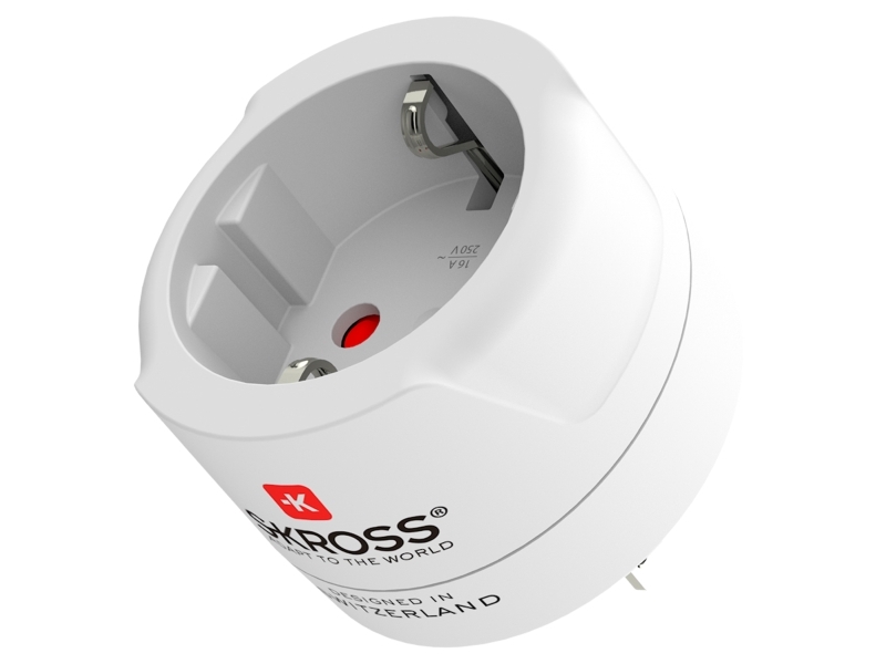 Reseadapter Europa till USA m.fl. Jordad | Datortillbehör - Laddare & Batterier - Nätaggregat adaptrar | GameStuff