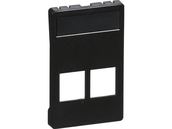 LK FUGA afdækning for dataudtag for 2x Actassi RJ45, 1,5 modul, koksgrå