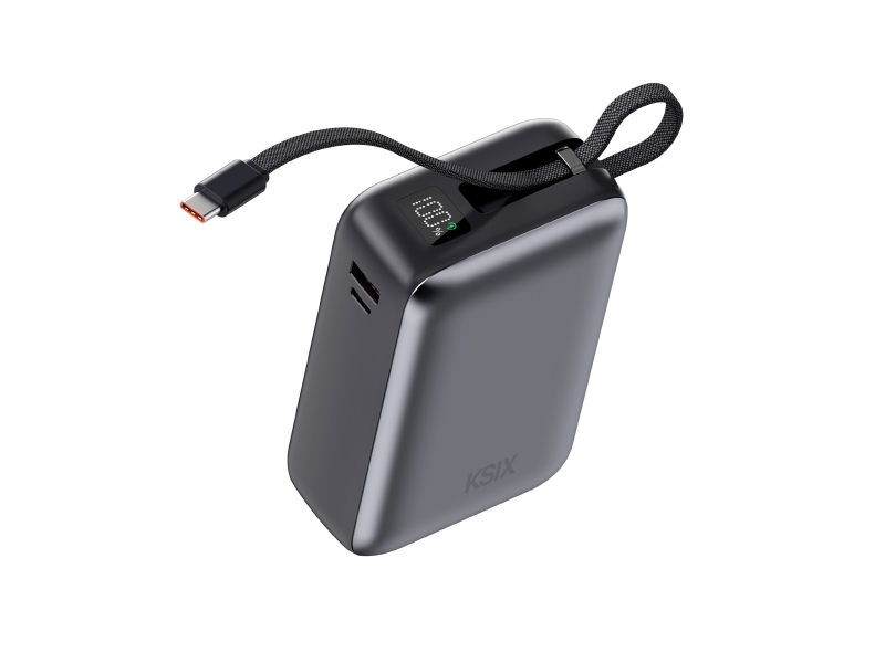 Ksix Bpb30pd65intg, 30000 Mah, Lithium Polymer (Lipo), Power Delivery 3.0, 65 W, Grå