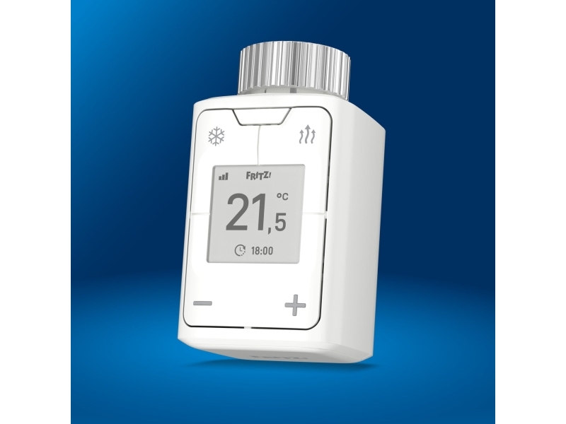 FRITZ! Smart Thermo 302, Hvid, Knapper, 0 - 50 °C, 40 m, °C, AA