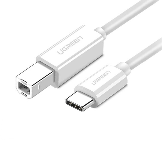 Ugreen Ugr-40417, 1,5 M, Usb C, Usb B, Hvid