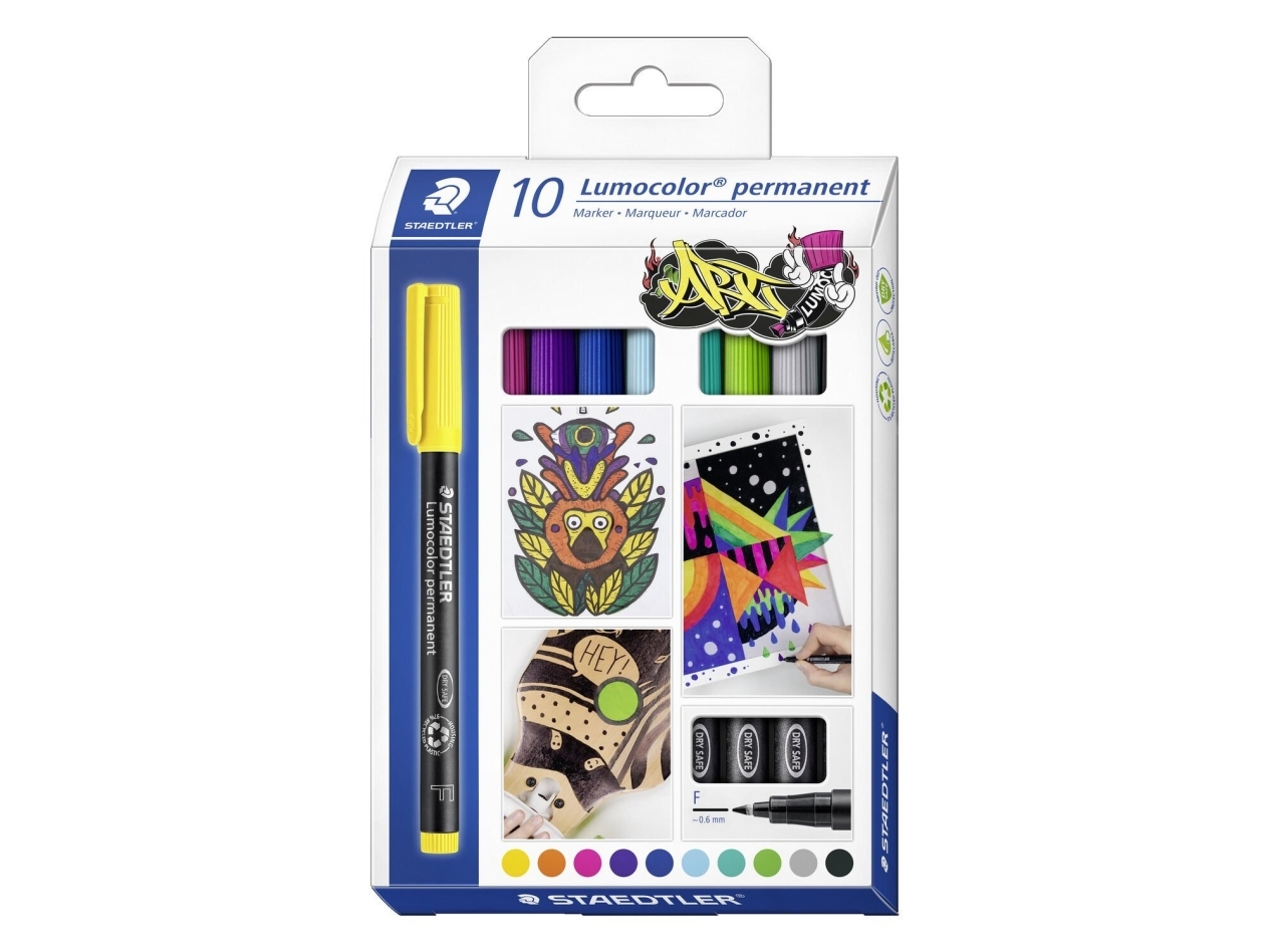 Staedtler Lumocolor Permanent Pen 318, Gul, 1 Pakke