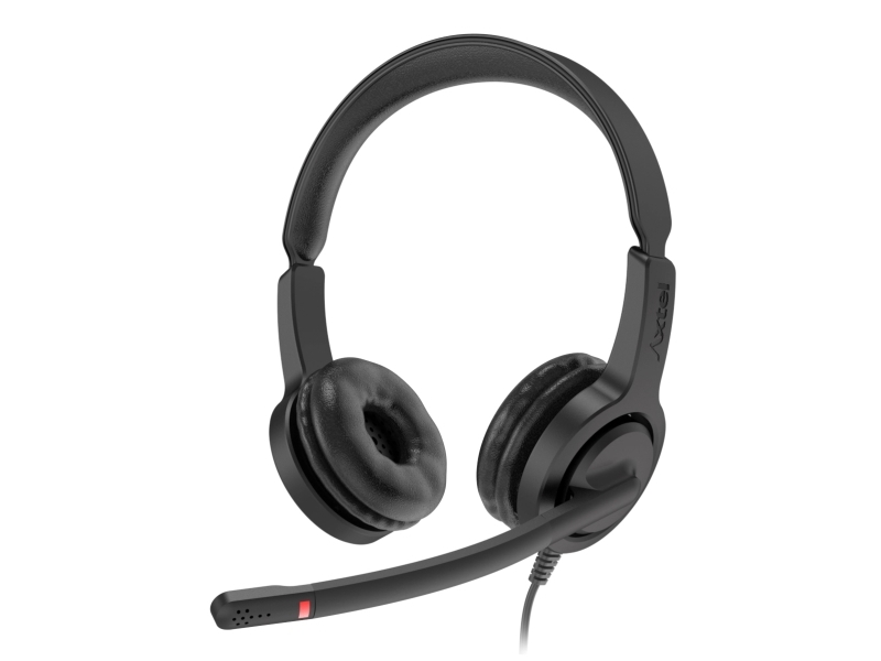 Axtel Voice Uc28-35 Stereo Usb-A, Ledningsført, Kontor/Callcenter, Headset, Sort