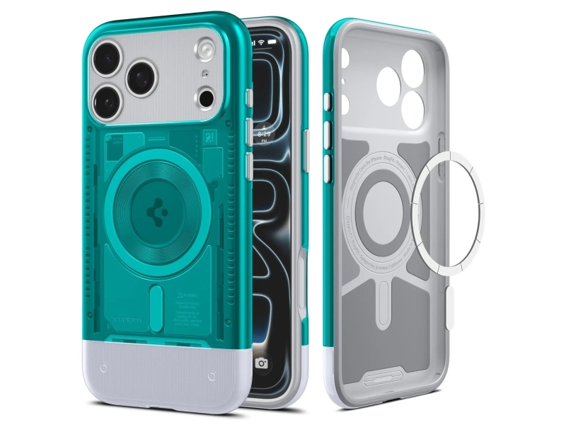 Spigen Classic C1 (Magfit), Cover, Apple, Iphone 17 Pro, 16 Cm (6.3"), Blau