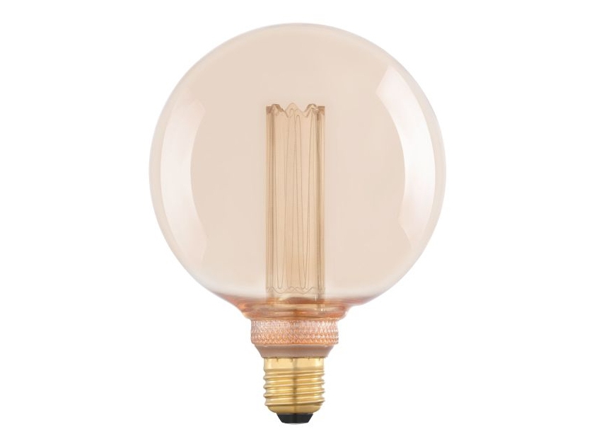 EGLO E27 LED G125 amberfarvet globe dekorationspære med varmt hvidt lys