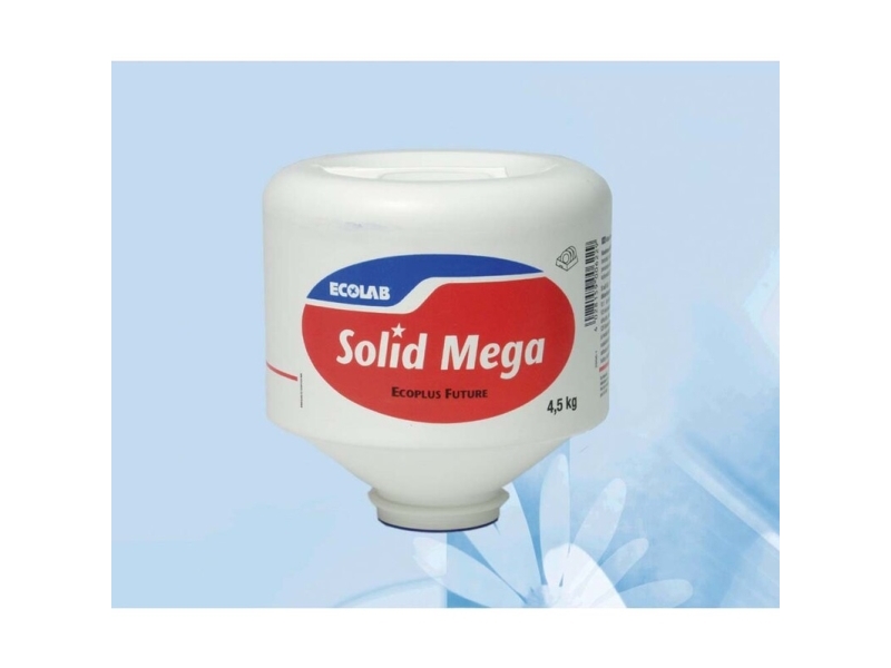 Maskinopvask Solid Mega Pulver M/Klor T/Disp. 4,5Kg - (4 Stk.)
