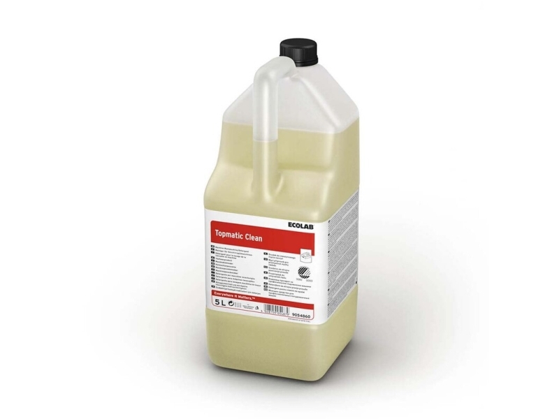 Ecolab Topmatic Clean - Vaskemiddel - Væske - Dunk - 5 L - Professionel - Maskinklar (Pakke Med 3)