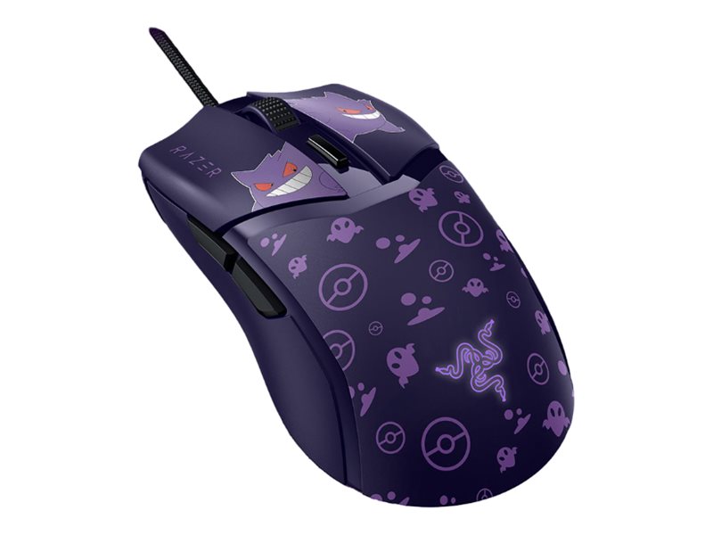Razer Cobra - Gengar Edition - Mus - Letvægt - Højrehåndet - Optisk - 6 Knapper - Kablet - Usb