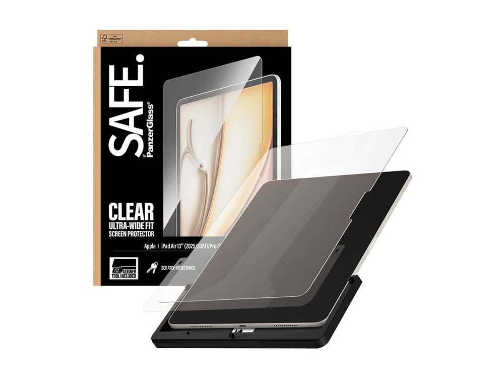 Panzerglass Safe. By Displayschutz Ipad Air 13" (2024-2026) | Pro 13" (2024-2025) | Ultra-Wide Fit M. Fastfit Tool, Apple, Apple - Ipad Air 13“ (20