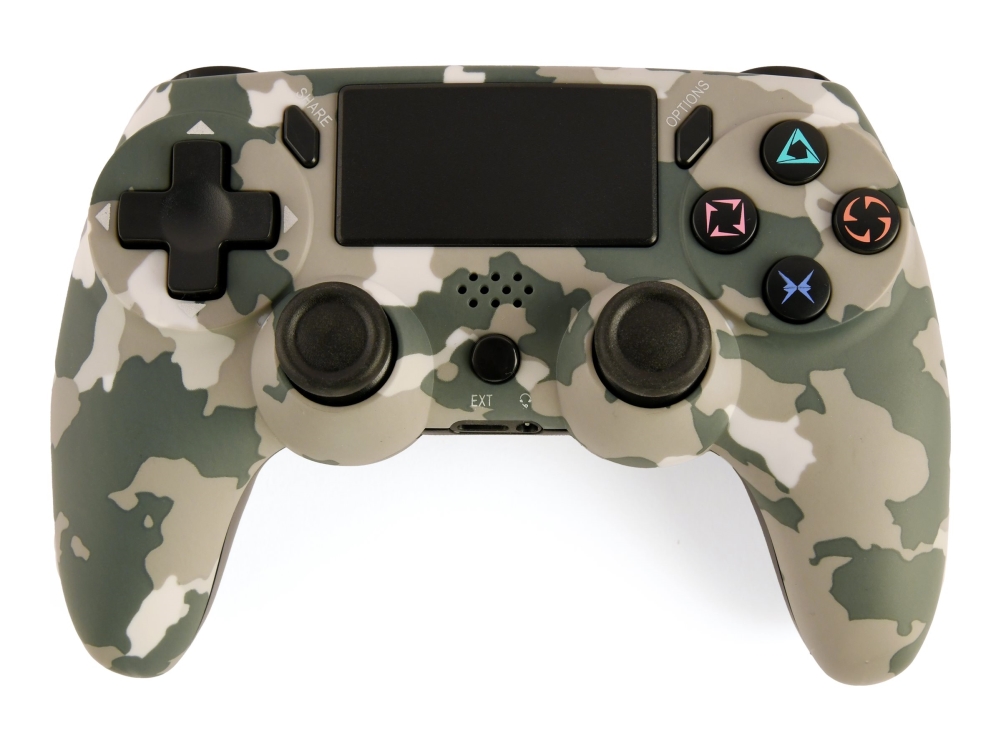 GEMBIRD JPD-PS4BT-01-CM - Spelkontroll - trådlös - 2.4 GHz/Bluetooth - kamouflagefärgad - för Sony PlayStation 4, PC | Spel - Konsoler tillbehör - Övriga | GameStuff