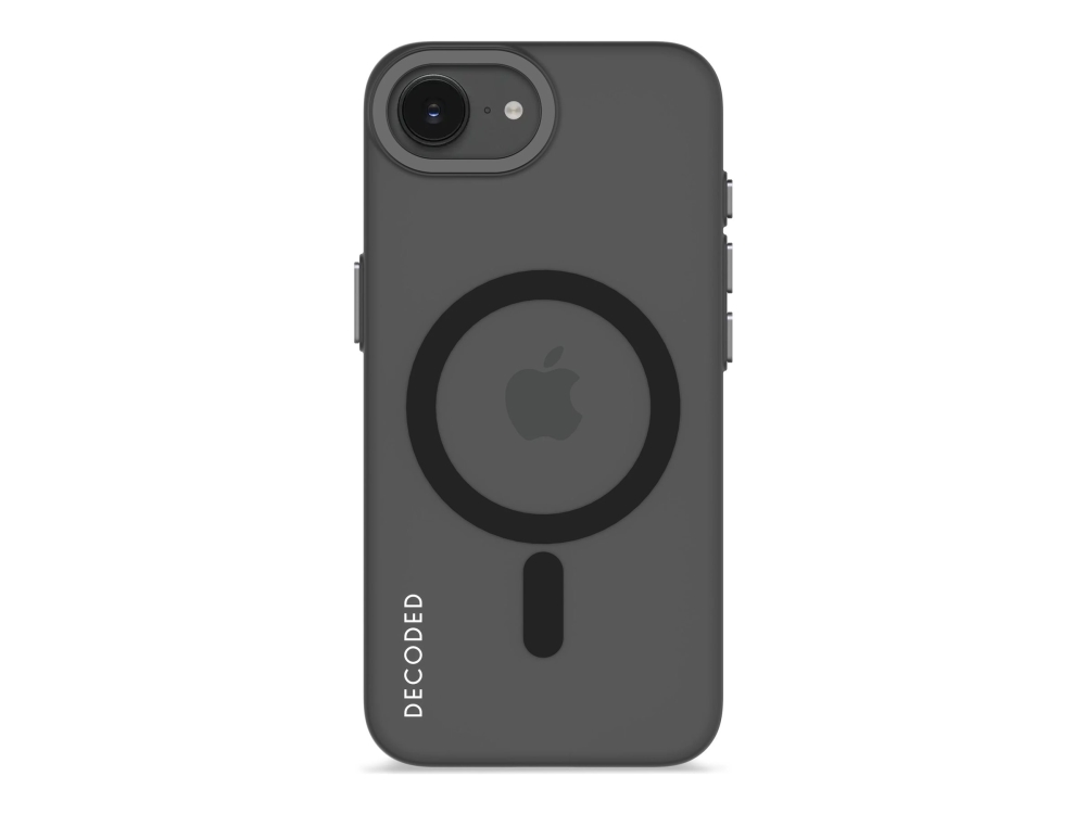 Tasche Decoded Recycelter Kunststoff Iphone 16E Rückseite, Transparent, Schwarz