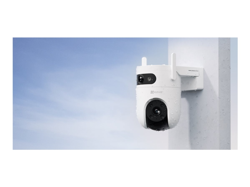 EZVIZ H9C Dual - Netværksovervågningskamera - panonering / hældningsvinkel - kanontårn - udendørs - vejrbestandig - farve (Dag/nat) - 5 MP - 2304 x 1296 - 2K - M12 montering - audio - trådløs - WiFi - Ethernet 10Base-T/100Base-T - H.265, H.264 - DC 12 V