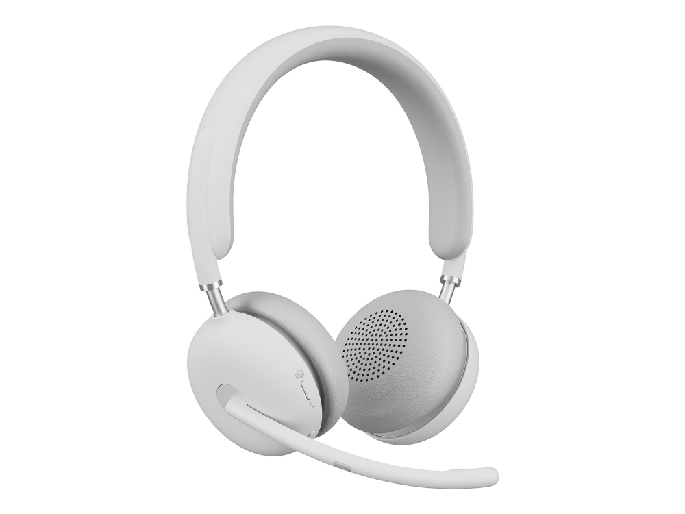 Logitech Zone Wireless 2 - Headset - På Øret - Bluetooth - Trådløs - Aktiv Støjfjerning - Usb-C Via Bluetooth Adapter - Off-White - Certified For Mic