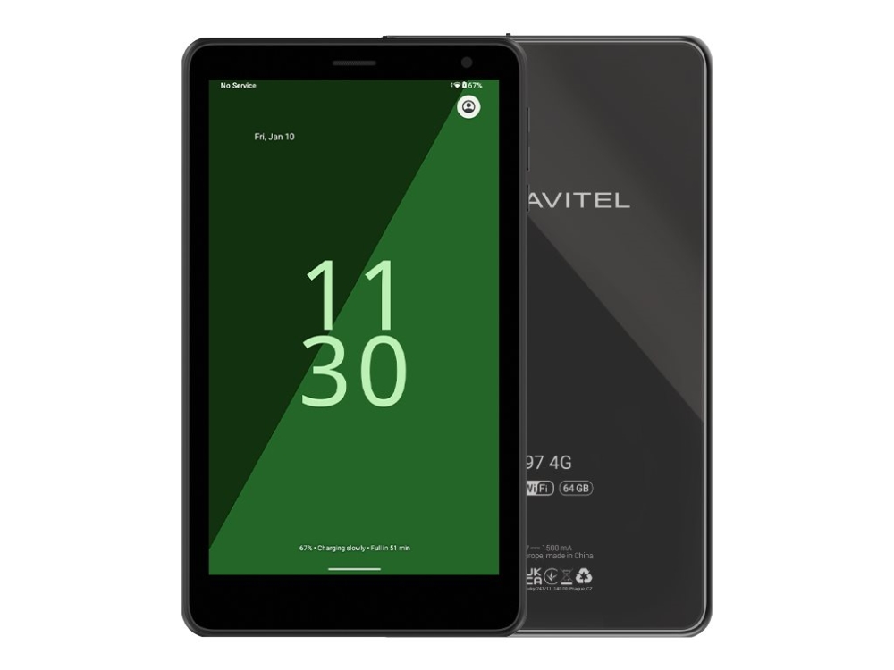 Navitel T797 - Tablet - Android 14 - 64 Gb - 7" Ips (1024 X 600) - Microsd Indgang - 4G, 3G