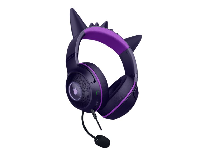 Razer Kraken Kitty V2 - Gengar Edition - Headset - 7.1 Kanaler - Fuld Størrelse - Kablet - Usb-A - Støjisolerende