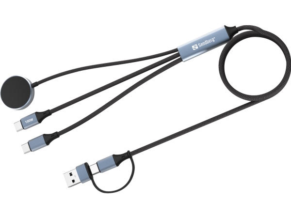 Sandberg 441-69, 1,2 M, Usb A/Usb C, Sort
