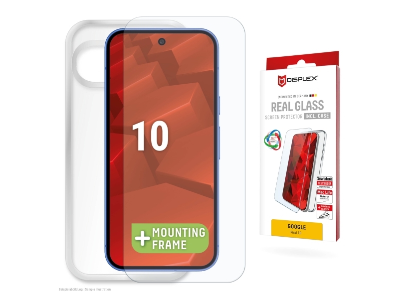 Displex 02213, Google, Pixel 10, Tør Påføring, Smudsafvisende, Støvresistent, Slagbestandig, Ridseresistent, Stødresistent, Transparent, 1 Stk