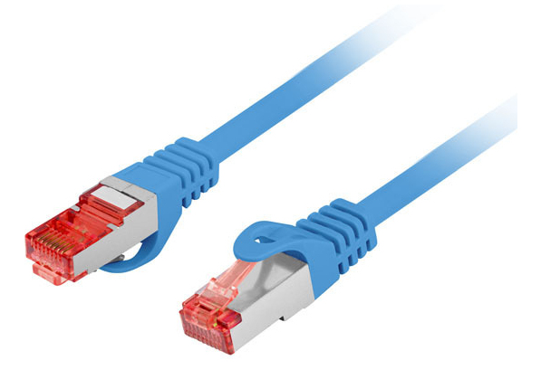 Patchcord Lanberg S/Ftp Cat.6 3M Lszh Cu Fluke Passed Niebieski
