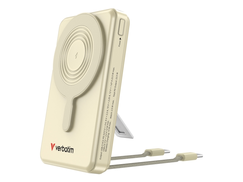 Verbatim 32274, 10000 Mah, Lithium Polymer (Lipo), Power Delivery 3.0, Quick Charge 3.0, Trådløs Opladning, 3,85 V, 52 W