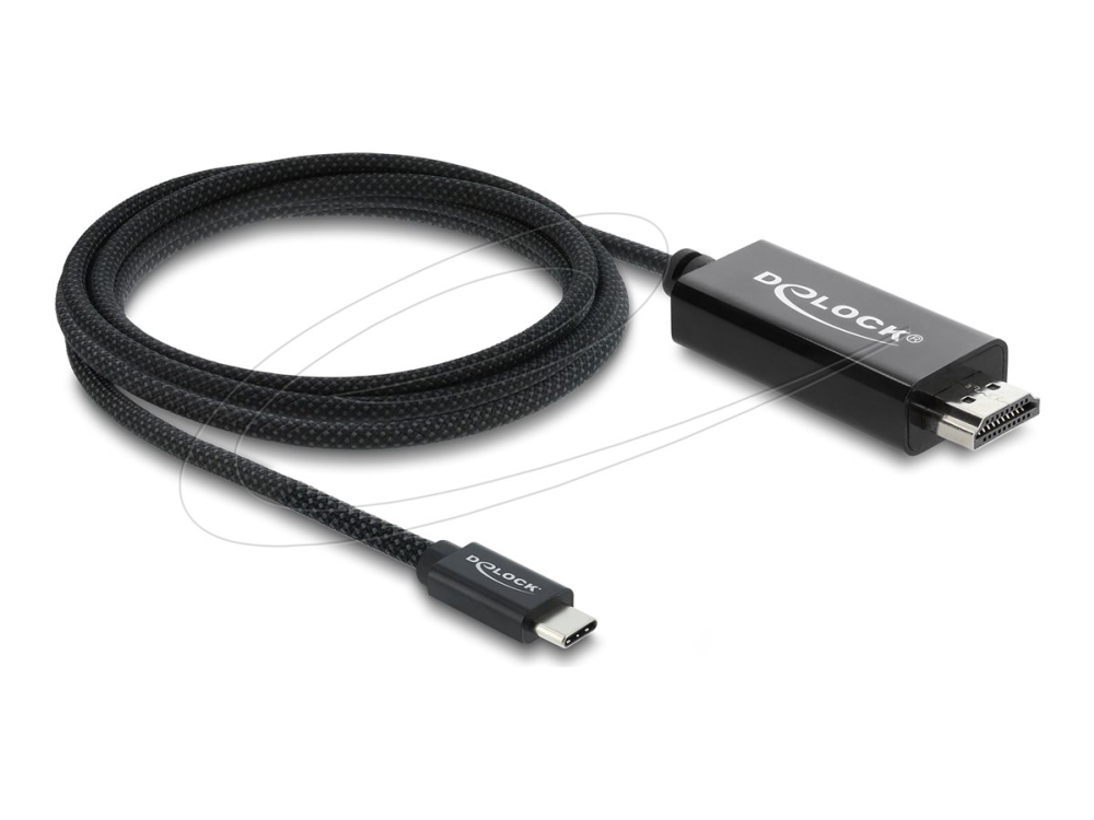 Delock Usb Typ-C Zu Hdmi Koaxialkabel Dp Alt Mode 4K 60 Hz Mit Geflochtenem Mantel - Kabel - Digital/Daten (81704)