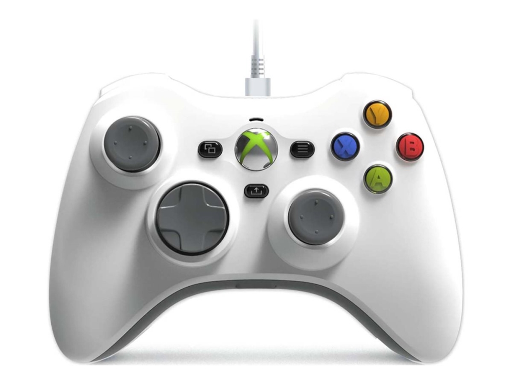 Hyperkin M01628WH, Ohjaussauva, Xbox, Kotipainike, Valikkopainike, Virtapainike, Valintapainike, Analoginen, Langallinen, USB