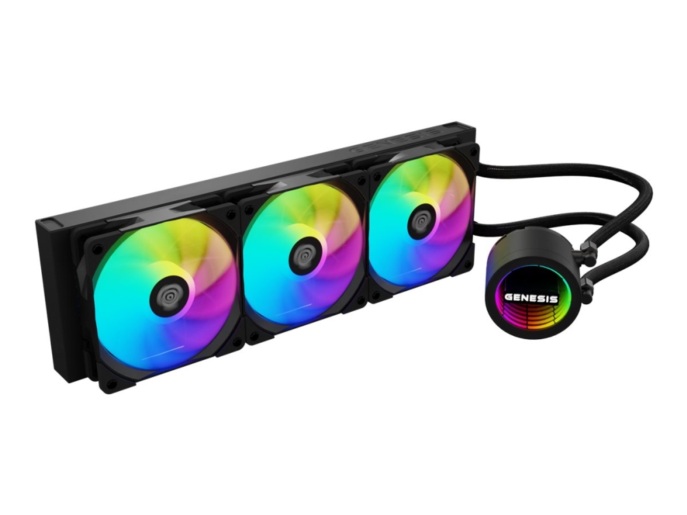Genesis Hydria 360 Argb - Processors Flydende Kølesystem - Radiatorstørrelse: 360 Mm - (For: Lga1150, Lga1151, Lga1155, Lga1156, Lga1200, Lga1700, Lg